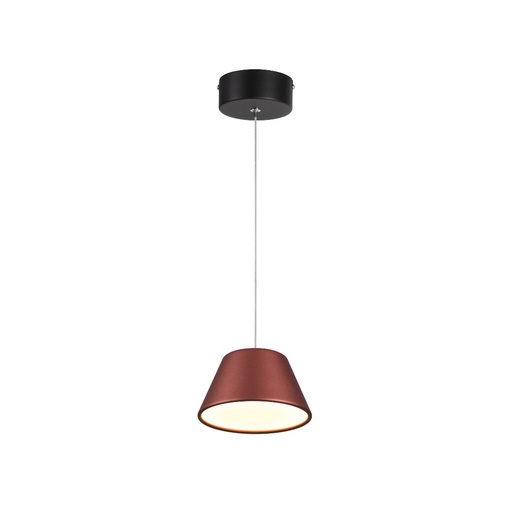 Lámpara colgante Ø160xH1500mm semi cónica led 9W 3000K Triac
