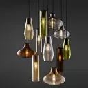 Lámpara colgante Emma sin rosetón estructura negra