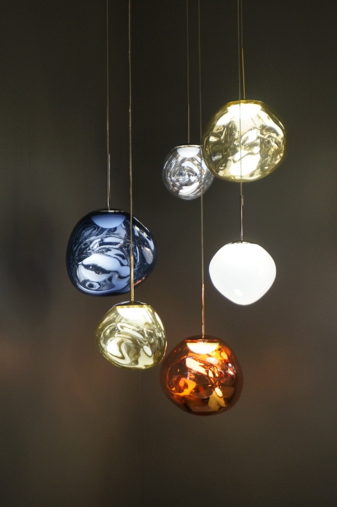 Lámpara colgante roca 1 PMMA led 8.4W 3000K 120V on-off  ø280×H415(Max.H2000)mm 