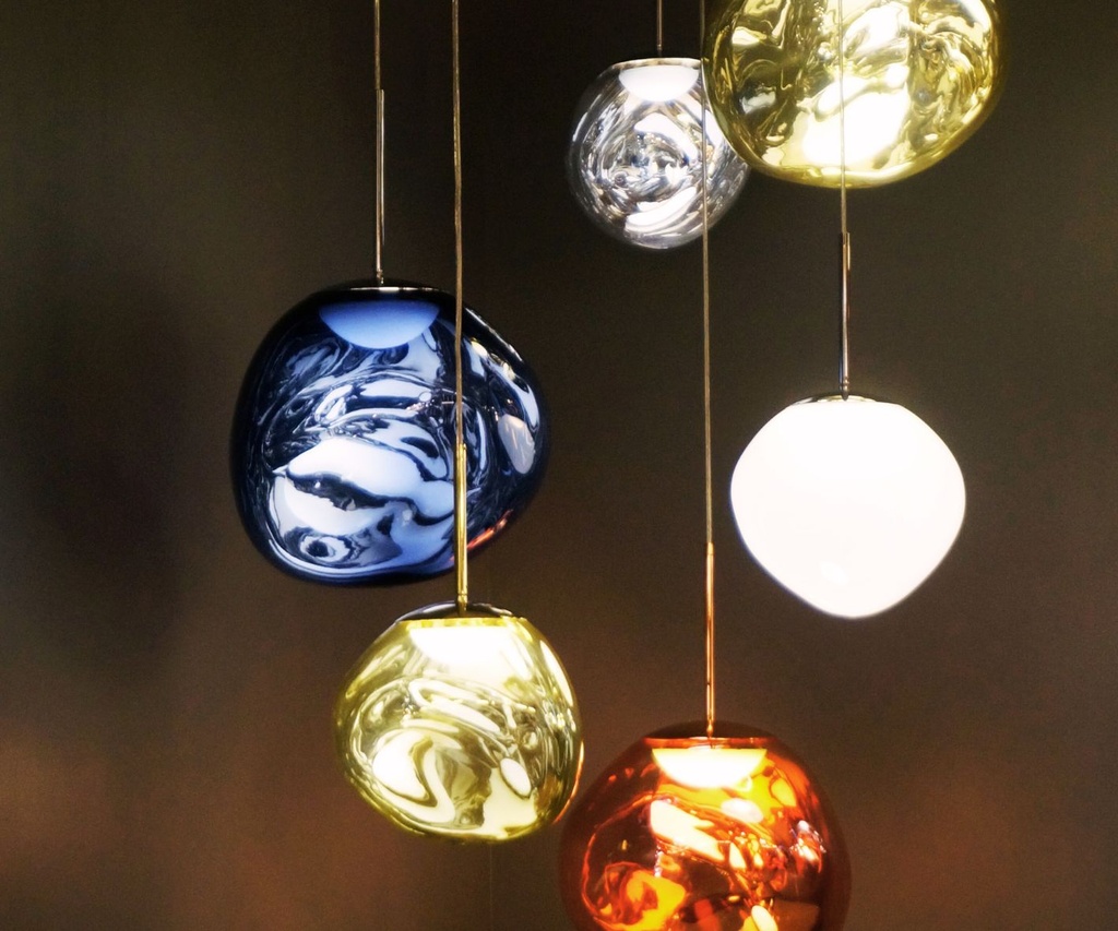 Lámpara colgante roca 2 PMMA led 12.6W 3000K 120V on-off  ø400×H415(Max.H2000)mm