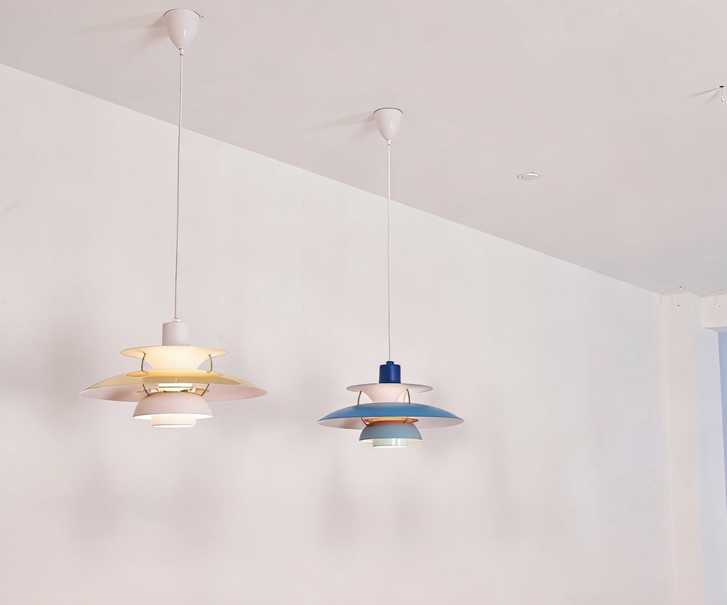 Lámpara colgante aluminio y bronce E27 ø300×165mm 