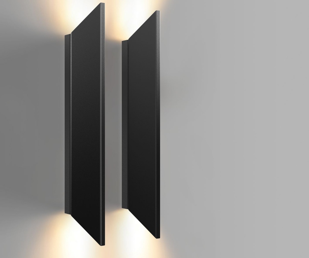 Aplique luz directa-indirecta L71×W55×H325mm led 2x5W 3000K CRI90 120V