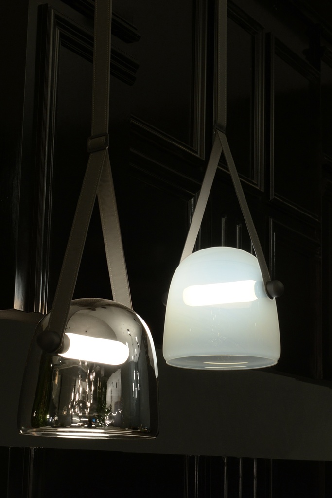 Lámpara colgante led 7W 3000K 120V on-off Gris ø210x1800mm 