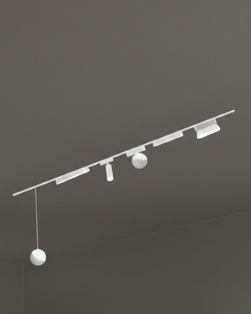 Riel Magnético Superficial Plano