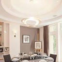 Lámpara colgante Pirce blanca led 120-277V