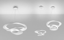 Lámpara colgante Pirce blanca led 120-277V