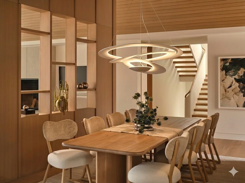 Lámpara colgante Pirce blanca led 120-277V