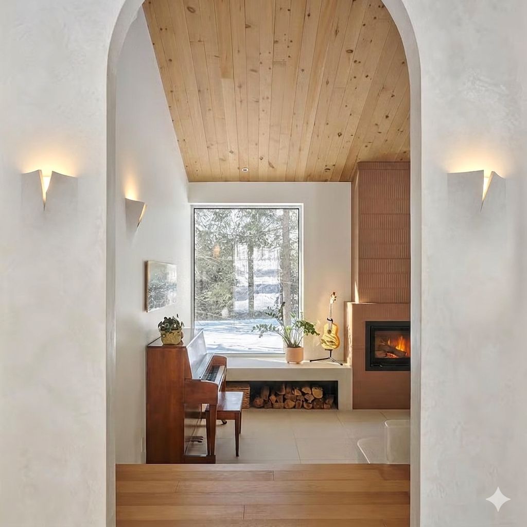 Aplique empotrable en pared "yeso" 35x30x16.7cm con sócate E27