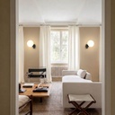 Aplique IP44 globo vidrio opal 120V 5W 3000K