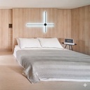 Aplique IP44 lineal base redonda 120V