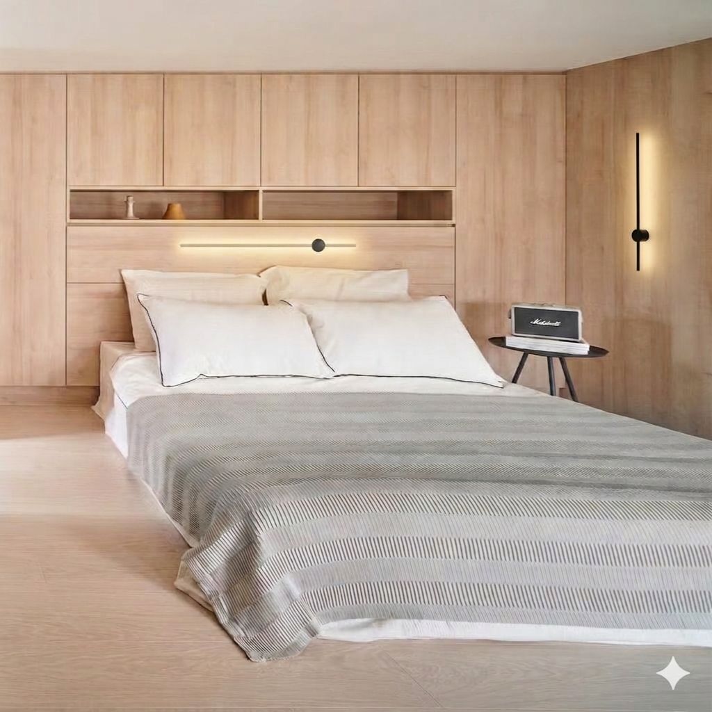 Aplique IP23 lineal luz indirecta base redonda movible 120V