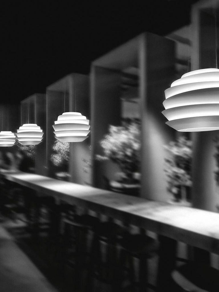 Lámpara colgante Le Soleil blanca