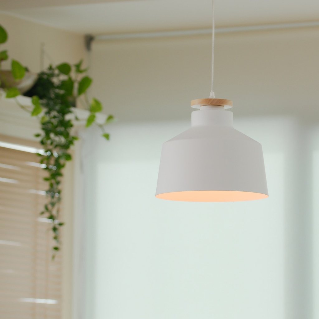 Lámpara colgante Nube Ø300mm E27 blanca