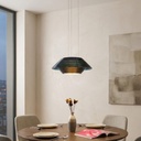 Lámpara colgante Plato 1x18W 3000K 120V on-off  ∅45*H200 Gris