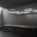 Lámpara colgante Zero Round D=50cm blanco Led 25W 2700K
