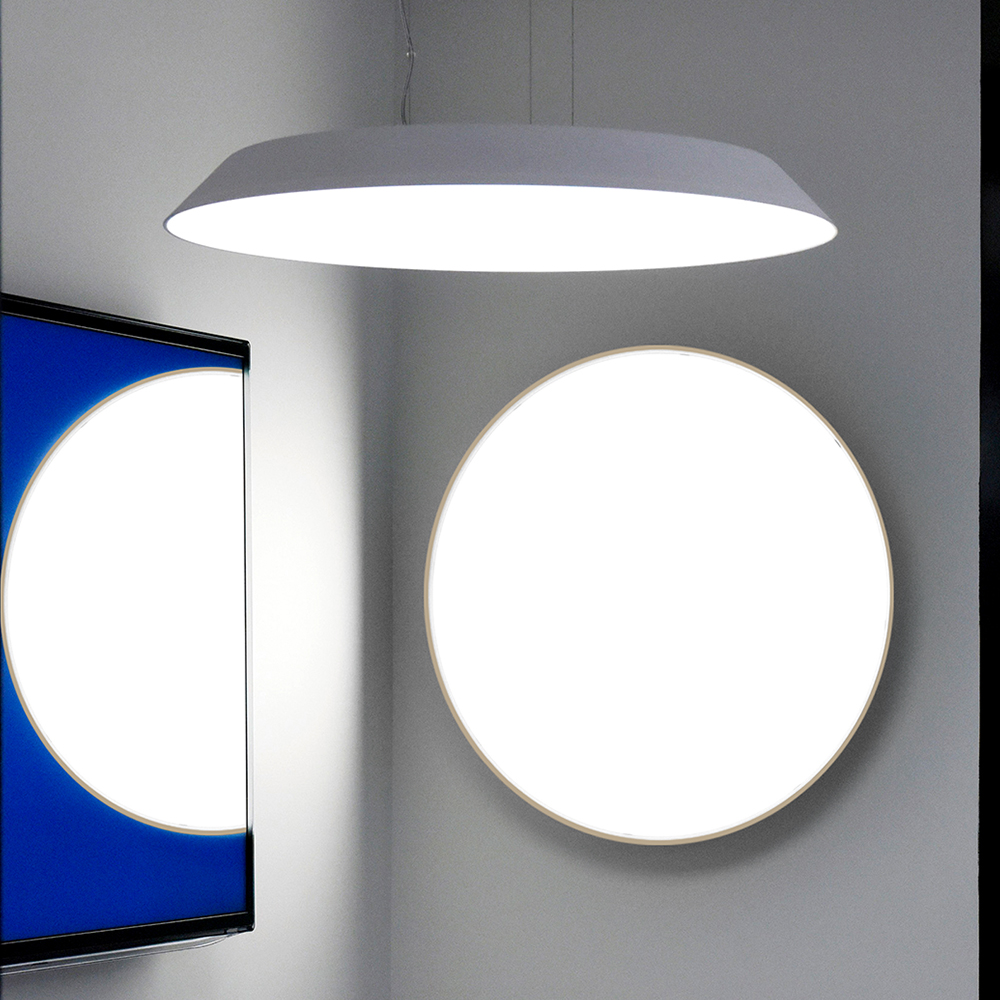 Lámpara colgante Febe D=61cm Led 30W 2260lm 3000K 120V Blanco