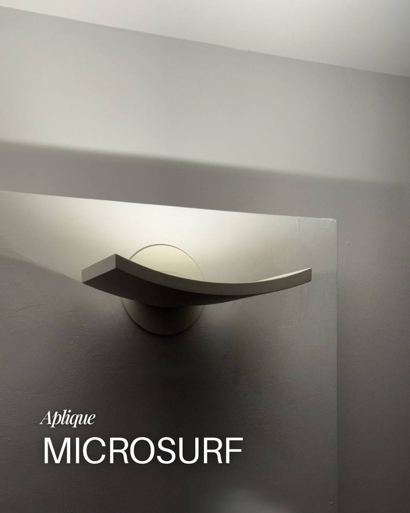 Aplique Microsurf blanco Led 17W 1942lm 3000K 120-277V