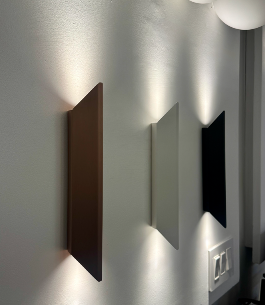 Aplique luz directa-indirecta L71×W55×H325mm led 2x5W 3000K CRI90 120V