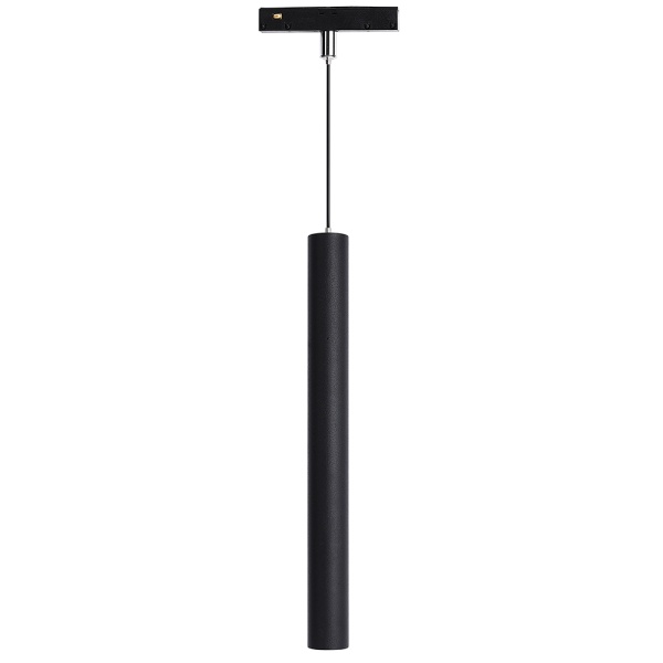 Lámpara colgante negra para riel 48V Φ30*L300mm 10W CRI90 36° Tuya Zigbee