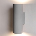 Aplique cilíndrico de cemento IP54 2xGU10 Ø8.5x25cm