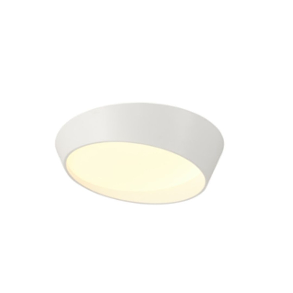 Plafón redondo luz directa Led 120V 5713 grande difusor opal 3000K/4000K atenuable triac