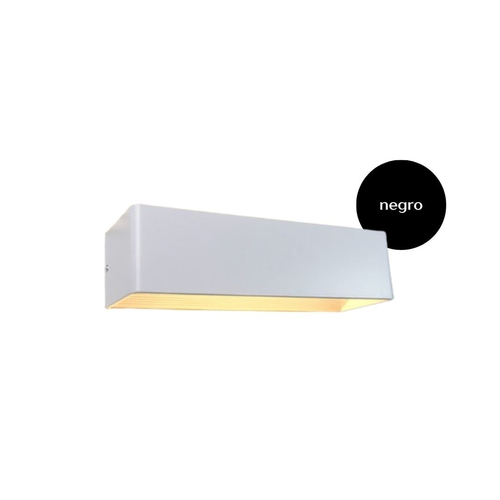 Aplique IP20 7W negro 3000K 200*100*80mm 120V