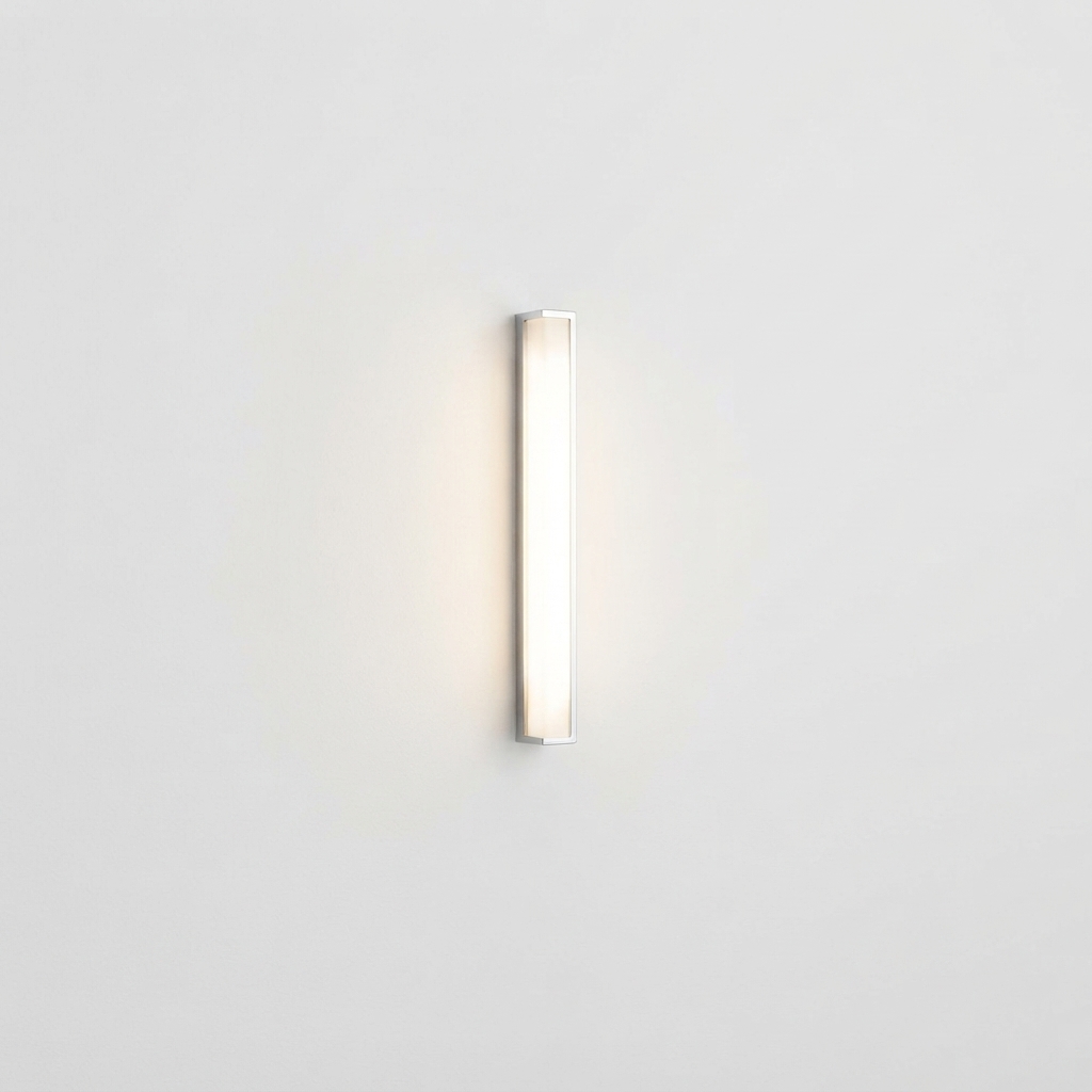 Aplique IP44 difusor opal rectangular L=600mm 120V 12W 3000K