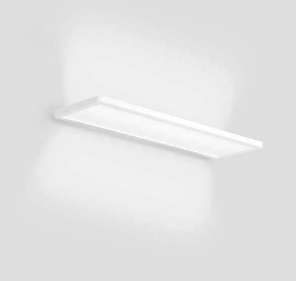 Aplique IP44 luz directa e indirecta 350x205x35mm 120V 17W 3000K