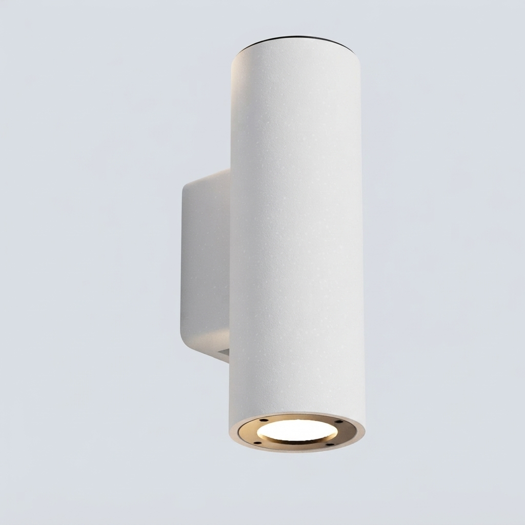 Aplique cilíndrico de cemento IP54 2xGU10 Ø8.5x25cm