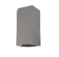 Aplique rectangular de cemento IP54 2xGU10 8x9.6x19.6cm