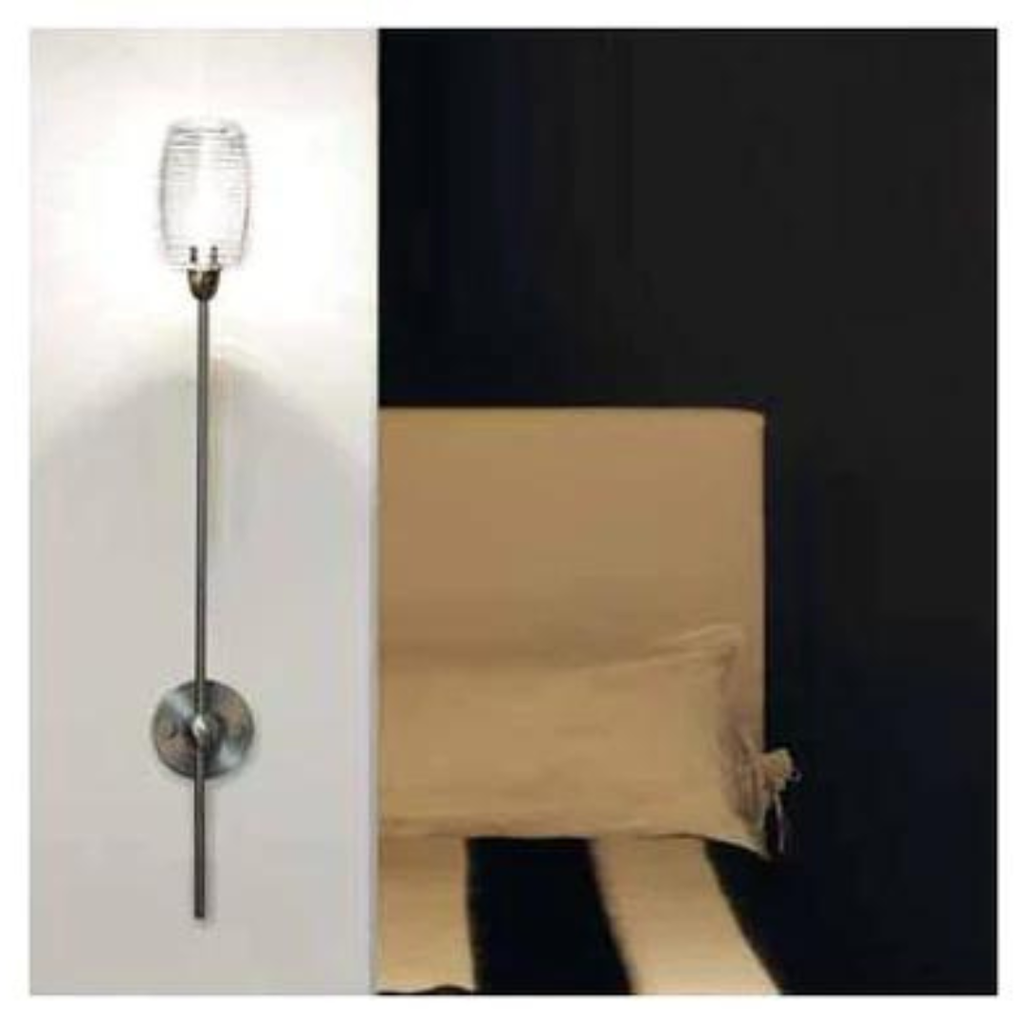 Aplique Damasco grande transparente 1x75W G9