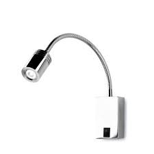 Aplique Wall Led CREE 3W cromo 3000k