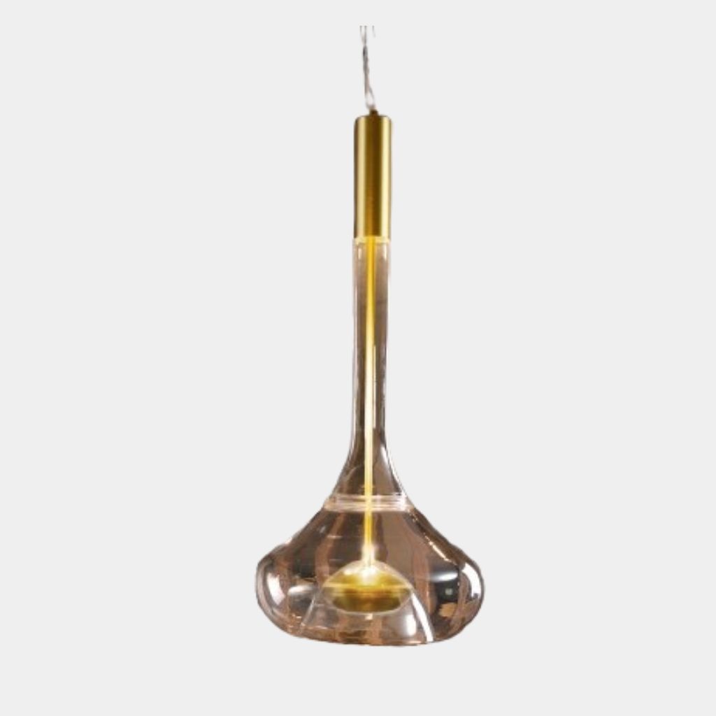 Lampara colgante Bell pequena 1x4W 3000K 120V on-off  φ20*H200cm（cuerpo H=49cm)