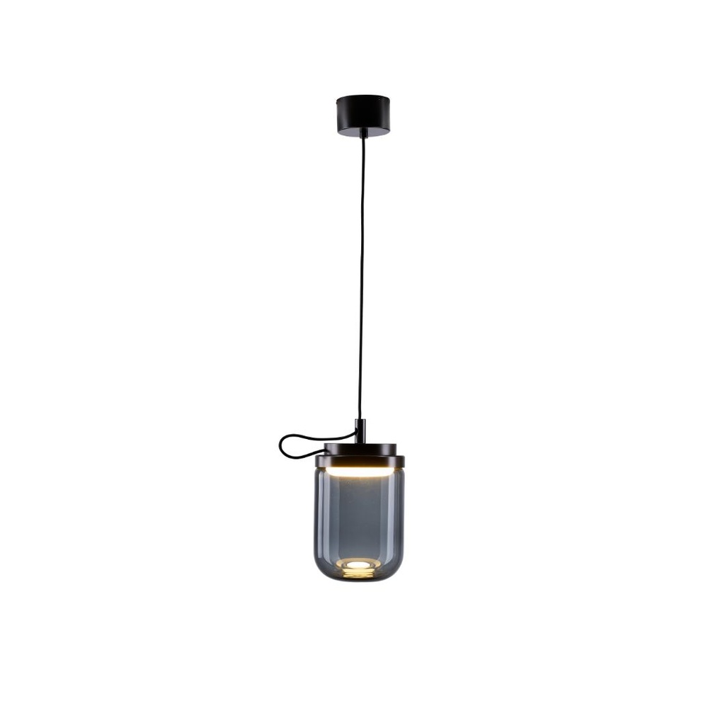 Lampara colgante Jam sencilla 1x8W 3000K 120V on-off  ∅15*27 *H200 Gris