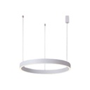 Lampara Colgante redonda tipo anillo luz directa Led 120V 5621 con 3 guayas paralelas difusor Opal 3000K/4000K atenuable Triac