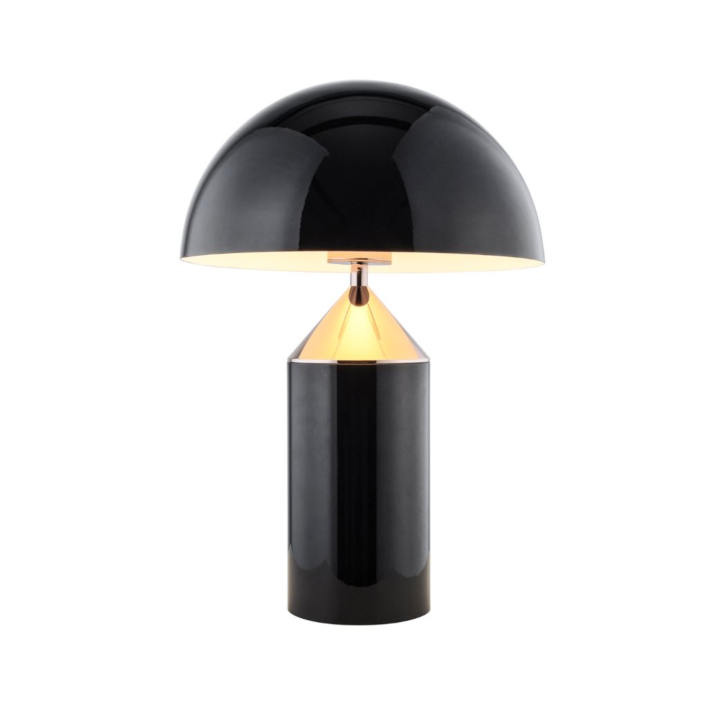 Lámpara de mesa E27 Max 40W ø250×H365mm Carbon Steel + Aluminio