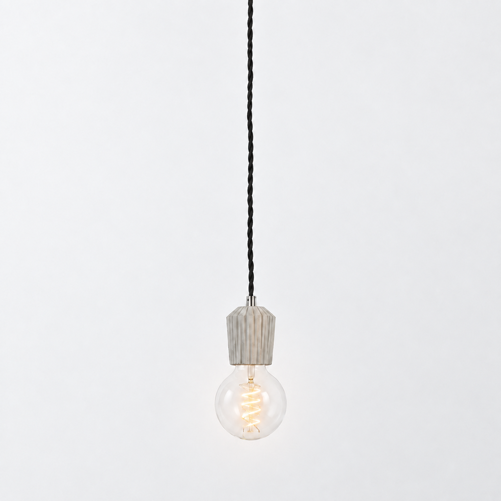 Lampara colgante Bloom E27 cemento IP20