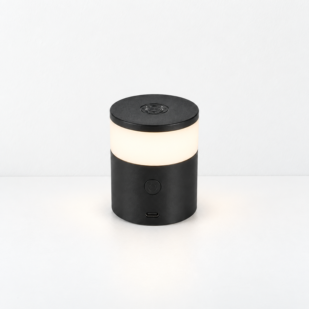Lámpara de mesa portátil Ray negra led 0.5W 2700-4000K CRI90