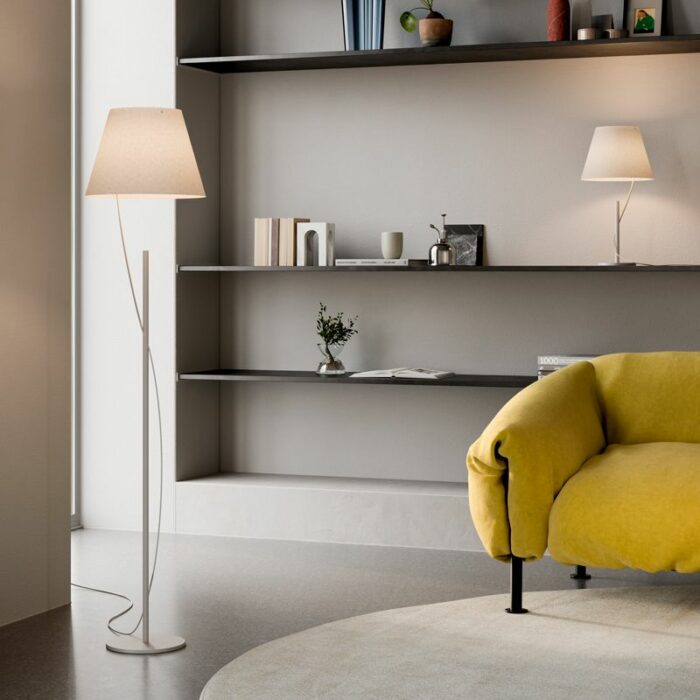 Lámpara de pie Hover blanca led 6W 1000lm 2700K CRI90