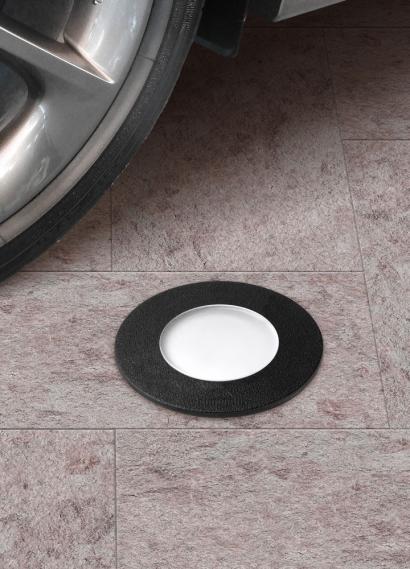 Lámpara empotrable en piso Ceci 90 gris con bombillo led 2700/4000K 6W 400lm 25000 hrs 100-240V GU10