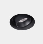 Lámpara empotrada Play Snoot Round Adjustable sin marco GU10 IP23 negra