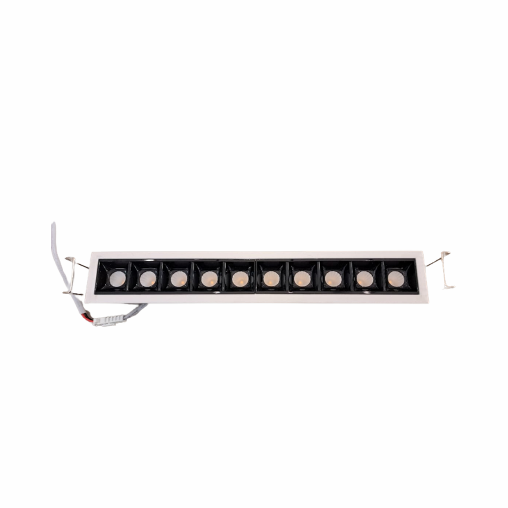 Lámpara empotrada cuadrada fija led 10x2W 100-277V DLBAR