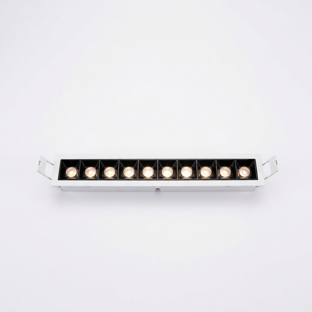 Lampara Empotrada cuadrada fija led 10x2W 100-277V DLBAR