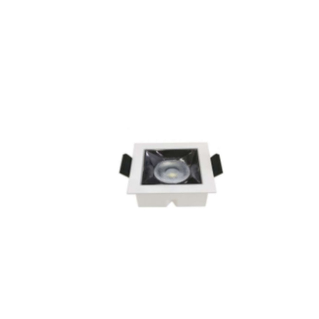 Lámpara empotrada cuadrada fija led 1x2W 100-277V DLBAR
