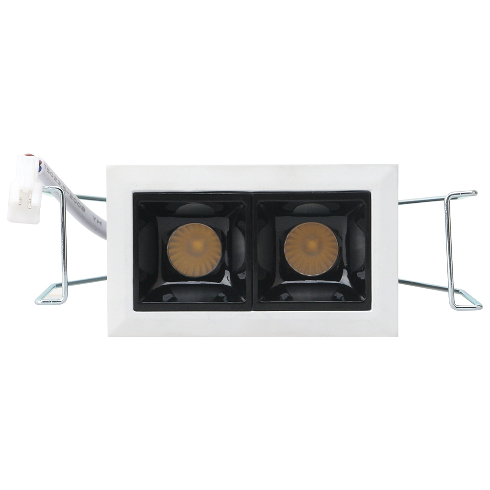 Lámpara empotrada cuadrada fija led 2x2W 100-277V DLBAR