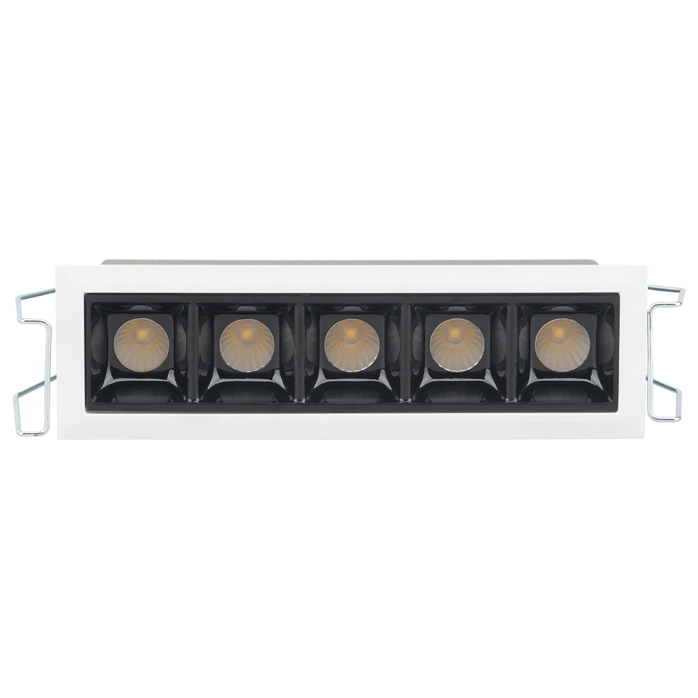 Lámpara empotrada cuadrada fija led 5x2W 100-277V DLBAR