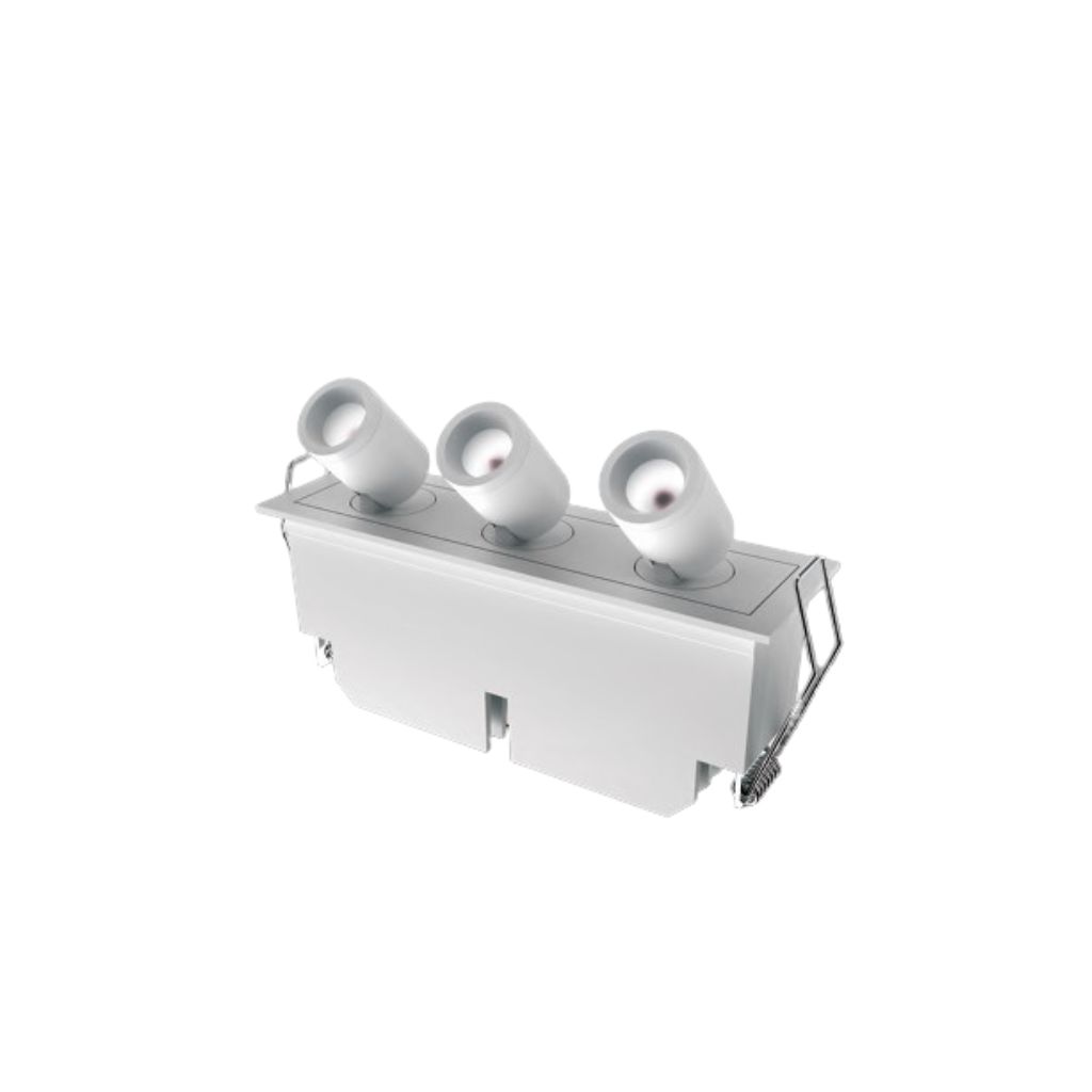 Lámpara empotrada dirigible 150x45mm 9W 500lm 3000K CRI90 30° 0-10V 120V TE-FSL03