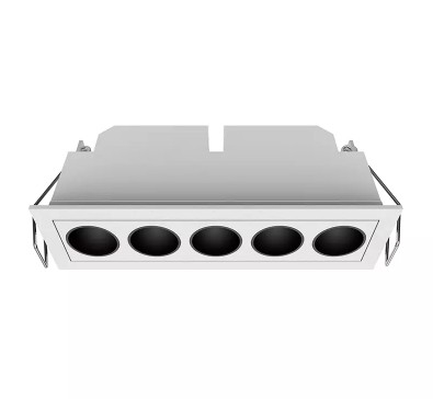 Lámpara empotrada dirigible 168x70mm 15W 850lm 3000K CRI90 40° con driver 0-10V 100-250V TE-FRG05