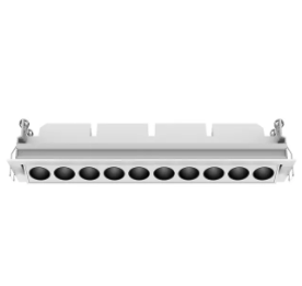 Lámpara empotrada dirigible 304x70mm 24W 1400lm 3000K CRI90 40° con driver 0-10V 100-250V TE-FRG10