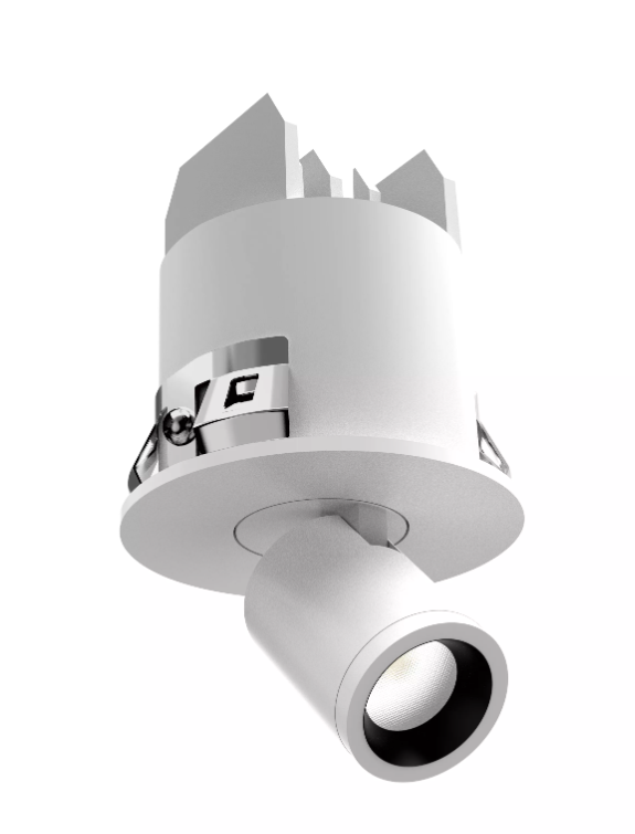 Lámpara empotrada dirigible redonda ф50mm 3W CRI90 30° con driver on-off 120V TE-FSL